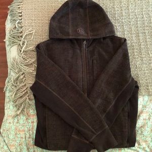 Men’s lululemon charcoal grey/ black scuba hoodie